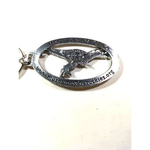 Museum Of The Rockies Bozeman Montana Keychain Dinosaur - Picture 4 of 5